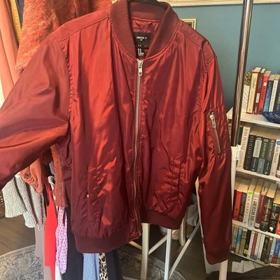 Forever 21 Men's Red Bomber Jacket, XL - Excellent Condition - Image 1 of 4