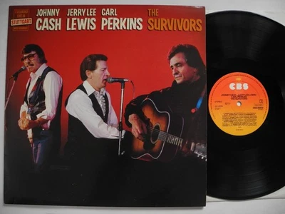 JOHNNY CASH / JERRY LEE LEWIS / CARL PERKINS The Survivors LP 1982 Holland EX+ - Image 1 of 2