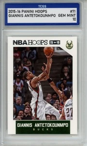2015-16 PANINI HOOPS GIANNIS ANTETOKOUNMPO #71 GEM MINT TCGS 10 - Picture 1 of 2