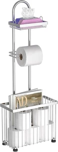 Freistehender Toilettenpapierhalter Toilettenpapierständer Rollständer Rollenspender  - Bild 1 von 12