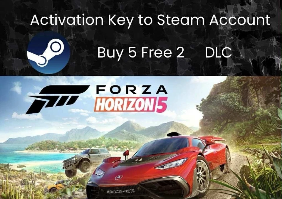 Forza Horizon 5 Steam Cd Key Pc Region Free offline game single playplayer  - Image 1 of 1