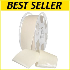 Timeless 2" Cream Velvet Nylon Ribbon, 11 Yards for Weddings & Crafts - Picture 1 of 4