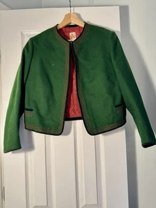 Original Lanz Salzburg Wien Innsbruck grüne Wolljacke Damen Gr. 42 / 12 Österreich - Bild 1 von 6