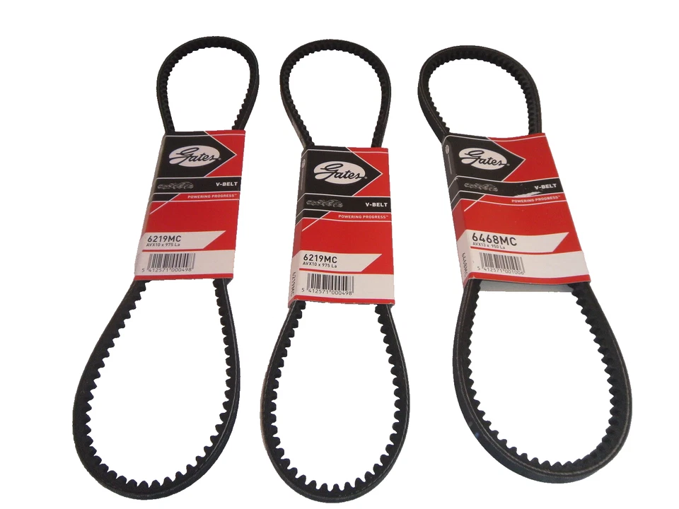 Mitsubishi Pajero 2.8 TD 2 x Alternator Fan Belt and Air Con Belt Kit 94 to 00 - Image 1 of 1