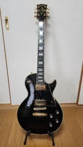 Greco Les Paul Custom Style Vintage Electric Guitar Black From JAPAN - Picture 1 of 10