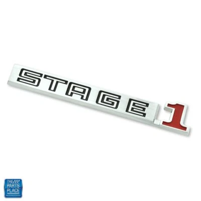 1969-74 Skylark GS Regal Buick Stage 1 Grille Emblem w/ Back Plate GM 1245353 - Image 1 of 4