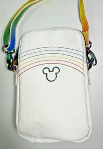 Buckle Down Disney Cross Body Pouch Mickey Mouse Rainbow EUC - Picture 1 of 8