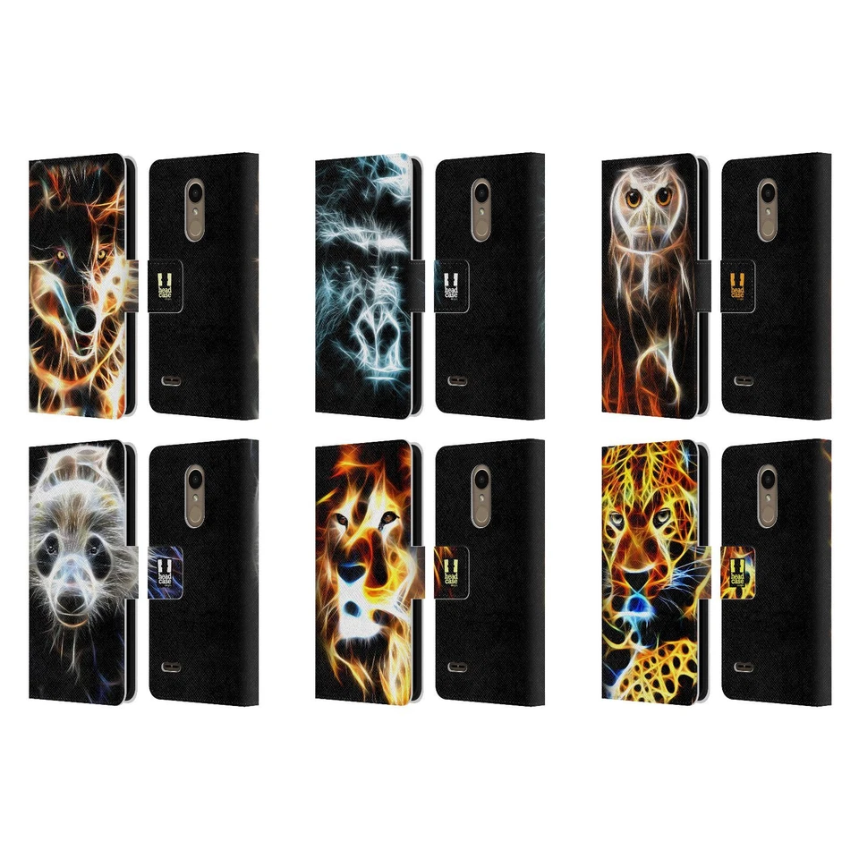 HEAD CASE DESIGNS WILDFIRE LEATHER BOOK WALLET CASE COVER FOR LG PHONES 1 - Image 1 of 4