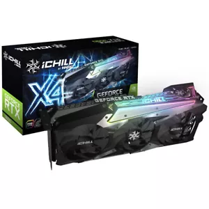 Inno3D nVidia GeForce RTX 3090 ICHILL X4 24GB RGB Quad Fan Gaming Graphics Card - Picture 1 of 6