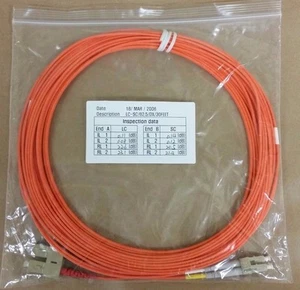 QTY LC/SC 30 FT Multi-Mode Patch Fiber Optic Cable LCSCDUPMM-30 SEALED NEW ~ 9M - Picture 1 of 4
