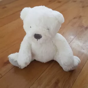 NEXT White Bear My Best Friend Soft Toy Plush Comforter Soother 9 inches - Picture 1 of 11