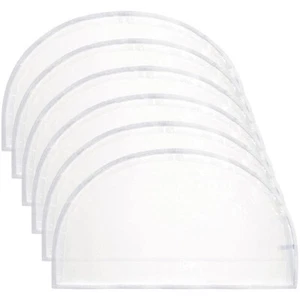 6Pcs Clear Garment Transparent Shoulder Cover Plastic Clothes Cover - Picture 1 of 12
