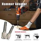 1pcs Hammer Round Handle to Hexagonal Handle Adapter Rod Impact Converter N3B8