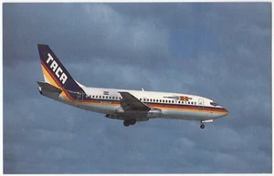 Postal de avión vintage TACA International Airlines Boeing 737 210C - Imagen 1 de 2