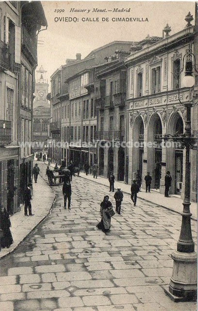 Postal de Oviedo: Calle de Cimadevilla. Oviedo - Imagen 1 de 1