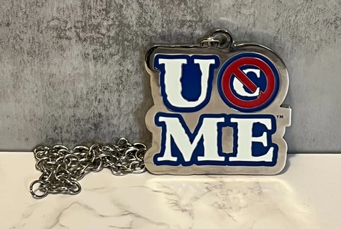 JOHN CENA U Can't See Me Pendant Necklace WWE With Rope Chain 2011 Authentic Cover