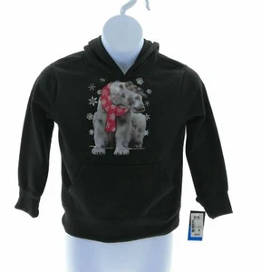 PS from Aeropostale Boys Black Polar Bear Hoodie Size 6 - Picture 1 of 12