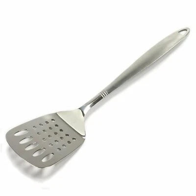 Chef Craft 12.5" Stainless Steel Slotted Turner Spatula w/ Brushed Finish Handle - Image 1 of 4