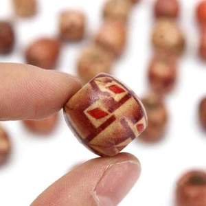100pcs Wooden Beads Large Holes Mixed For Macrame H7 Jewelry D R2Z7 F5T7 R2G5 - Picture 1 of 12