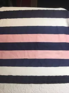 Kate Spade Fabric Shower Curtain “Chesapeake Stripe" Nautical 72" x 72" EUC - Picture 1 of 4