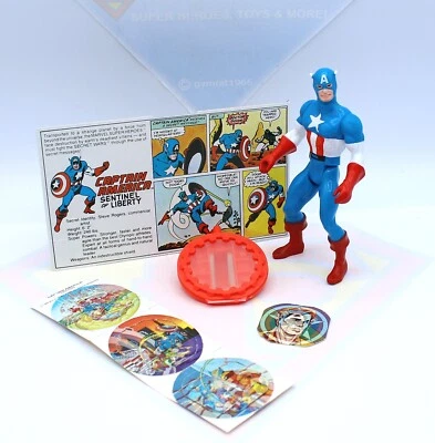 Secret Wars Captain America Mattel Vintage Original Action Figure 1984 ~Bio Card - Image 1 of 4