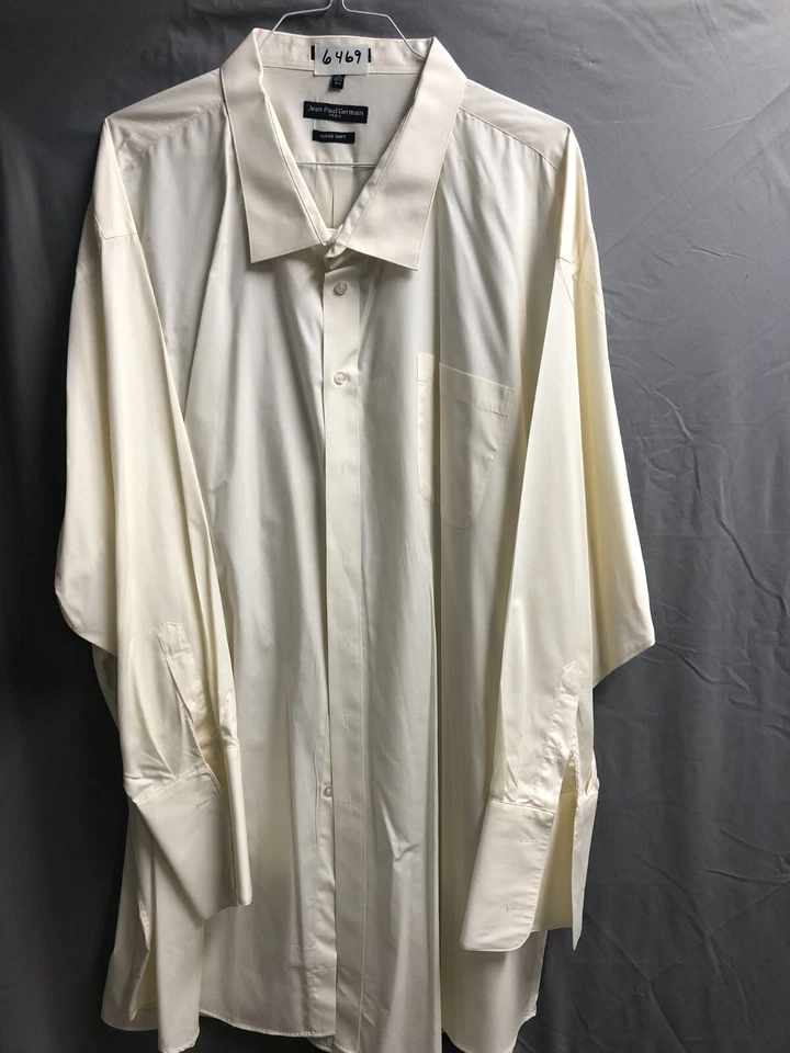 Men's Jean Paul Germain Ivory Dress Shirt Size 24 36/37 - Image 1 of 1