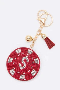 Dollar Chip Rhinestone Iconic Key Chain - Picture 1 of 2