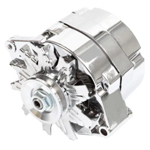 110Amp Alternator For Chrome BBC SBC Chevy GM 12v 327-350-396-427-454 - Picture 1 of 7