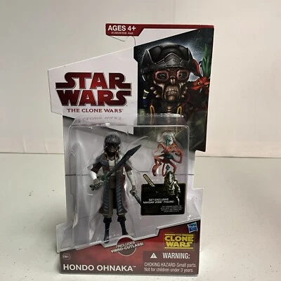Star Wars The Clone Wars Hondo Ohnaka CW41 Vibro-Cutlass Hasbro NUEVO EN CAJA Foto 1 de 4