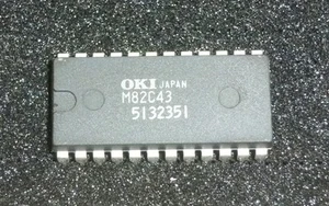 IC OKI M82C43 DIP-24 CMOS INPUT/OUTPUT EXPANDER  / LF 137 - Picture 1 of 1