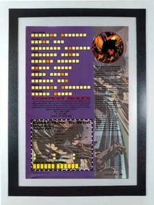 Batman Das Schwert von Azrael Wettbewerb Joe Quesada Puzzle-gerahmt Original Zauberer Seite - Bild 1 von 7