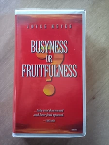Joyce Meyer Busyness or Fruitfulness Ministries 6 Audio Cassette Tapes and Case - Picture 1 of 3