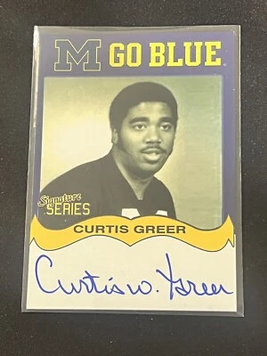 Curtis Greer Autograph 2006 TK Legacy M Go Blue Signature Series #MGB127 (NM) - Image 1 of 2