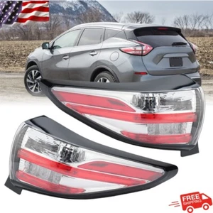 Left&Right Tail Light For 2015 2016-2018 Nissan Murano Rear Stop Tail Stop Lamp - Picture 1 of 10