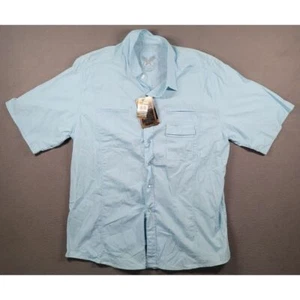Lee Tops Camicia Uomo Blu EG Algodon Manica Corta Bottoni Casual Western - Foto 1 di 12