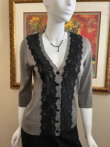 Alfani Women's Multicolored Wool Blend 3/4 Sleeved Cardigan Size L Never Worn! - Picture 1 of 5
