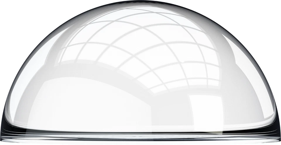 Clear Solid Acrylic Half Sphere, 1/2" Diameter - Pack of 25 - Image 1 of 1