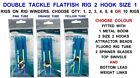FLADEN DOUBLE TACKLE FLATFISH RIG 2 HOOK BOOM FLOUNDER DAB PLAICE FLATTY FLATTIE