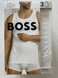 Hugo Boss Men's 3-Pack Regular Fit 100%Cotton Tank Top. - Picture 1 of 11