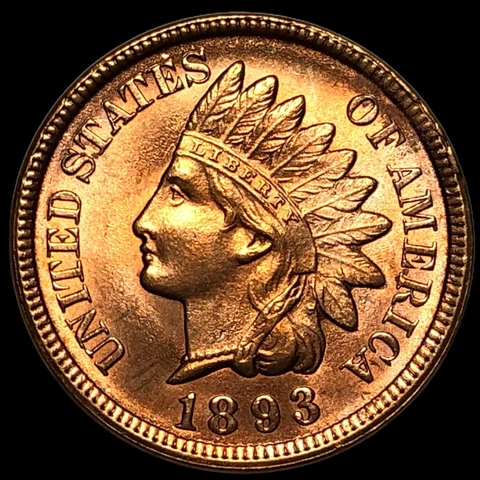 1893 Indian Head Cent Penny #E9452 Cover