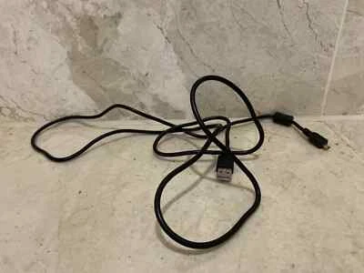 Mini USB Cable Male to Male Sync & Charge Lead Charger Black 1.5m - Image 1 of 4