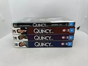 Quincy M.E : Season 1-5 ( DVD, 1976) CRIME INVESTIGATION Good Condition - Picture 1 of 9