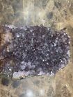 Purple Amethyst Crystal Cluster w Cut Base slab 1 lb 10 oz