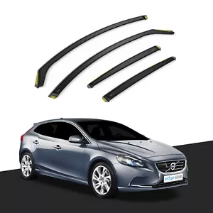 Volvo V40 MK2 2012-2019 5 Door Hatchback Wind Deflectors 4pc Tinted - Picture 1 of 10