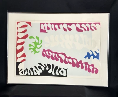 Henri MATISSE - "Lagoon (Le Lagon)" Alfombrilla Enmarcada "Jazz" 28.25"x20.25" Foto 1 de 4