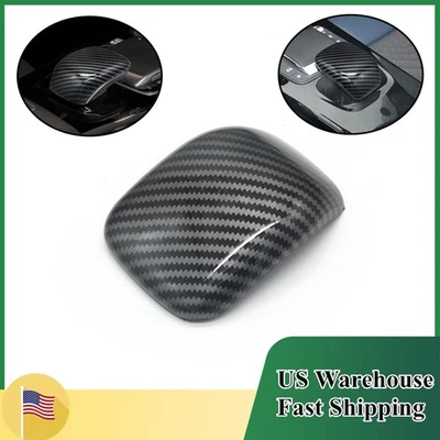 For Mercedes Benz A Class 2018-22 Gear Shift Knob Trim Sticker ABS Carbon Black - Изображение 1 из 4