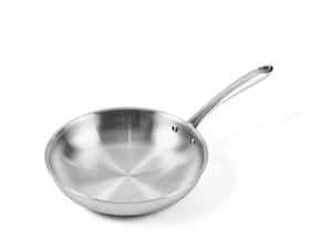 5-ply Stainless Steel Frying Pan 10inch, Full 5-Ply Clad Construction Profess... - Picture 1 of 7