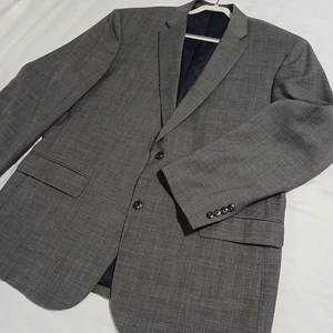 Jos.A.Bank Brrr Comfort blazer 48L Slate Grey Wool Tailored-Fit Tweed Classic - Picture 1 of 14