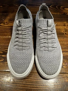 Blowfish Malibu Momoko Knit Slip On Lace Up Tennis Shoes Women’s 8 Sweet Gray - Picture 1 of 9