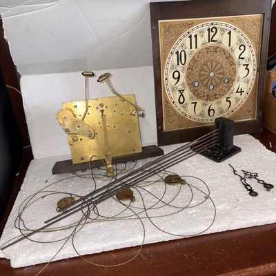 Antique Colonial Clock Co. Westminster Chime 8-Day Weight Driven Movement c.1920 - Image 1 of 4
